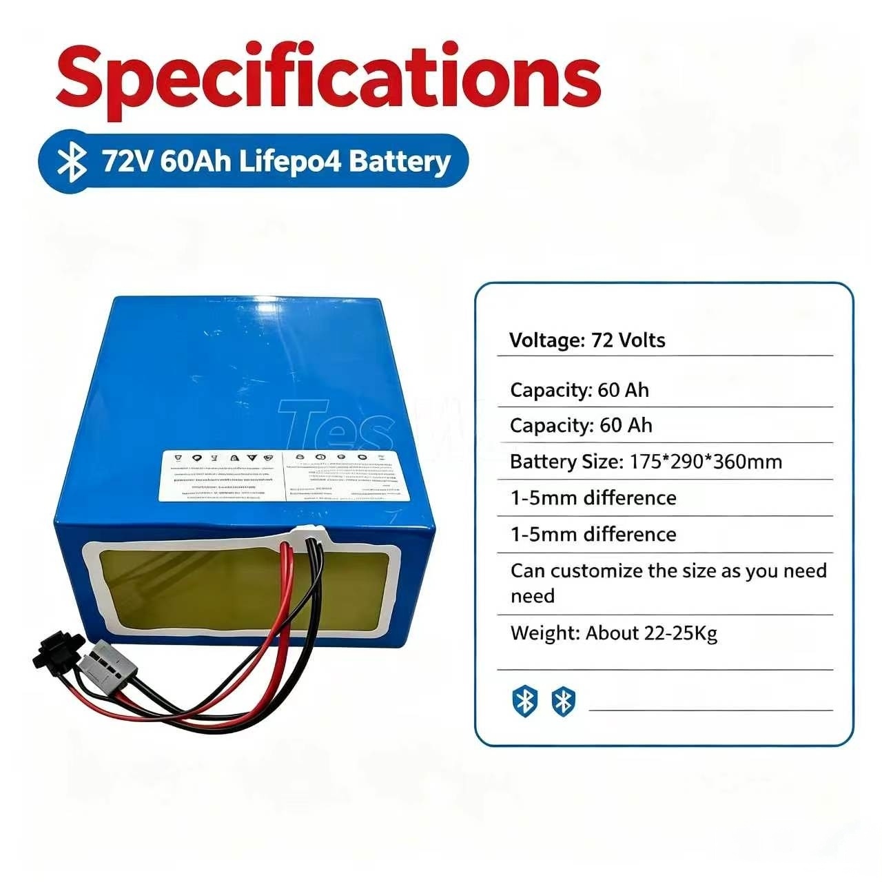 lithium 72V 60Ah lifepo4 batte - đánh giá và giá 72V 60Ah Lifepo4 Battery Pack
