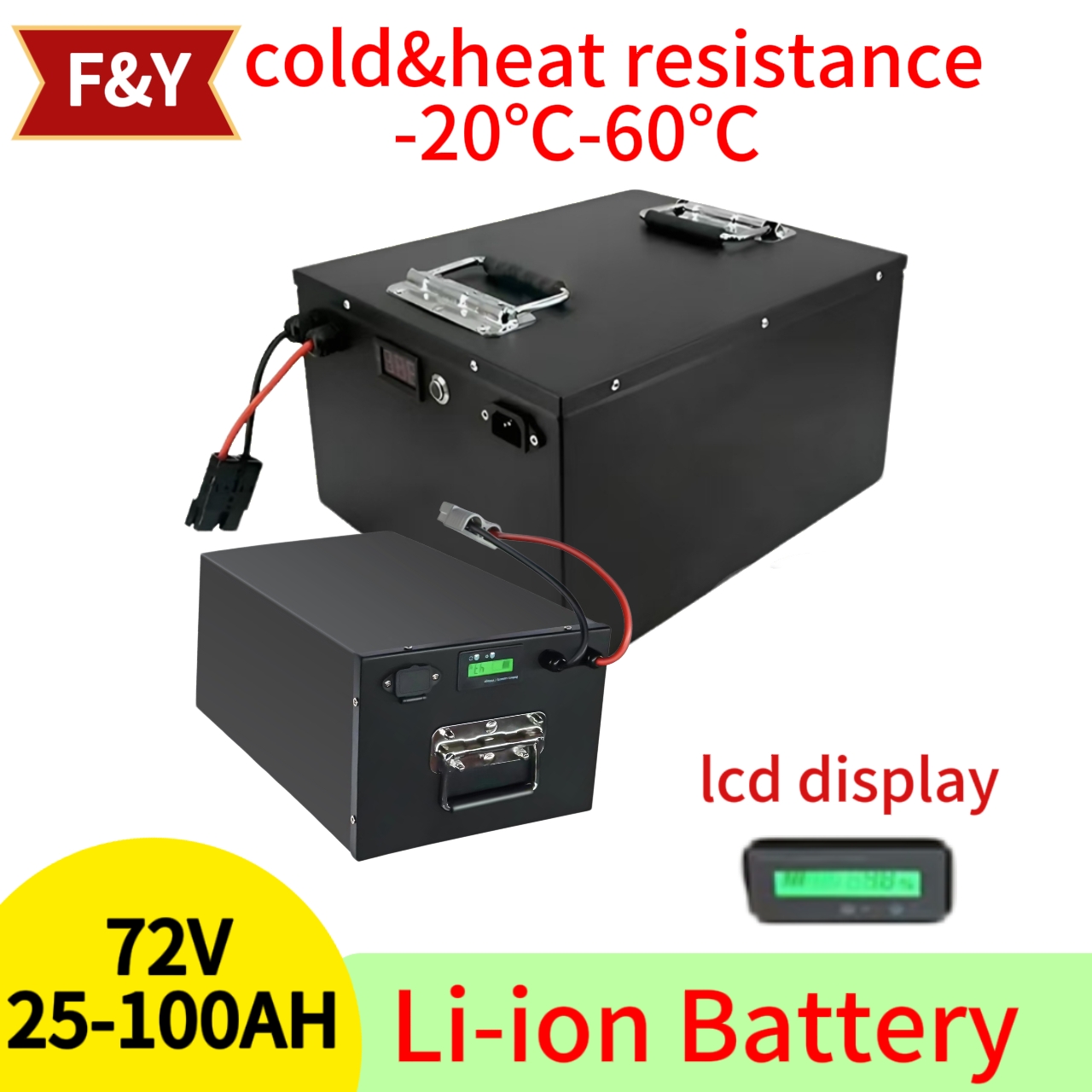 F&Y72V 25Ah 35Ah 45Ah 65Ah 80A - đánh giá và giá 72V 60Ah Lifepo4 Battery Pack