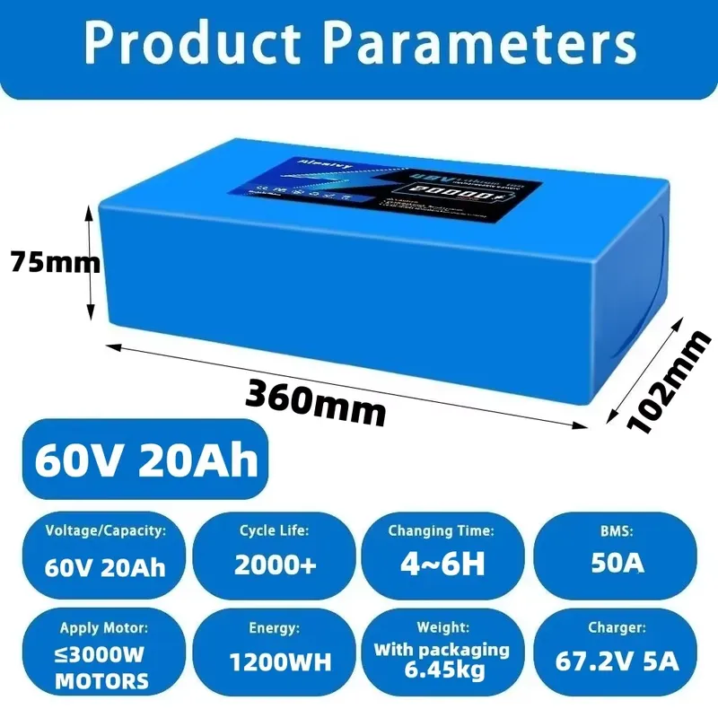 60V 20AH 30AH 21700 Lithium Ba - đánh giá và giá 60V 30Ah Electric Scooter Battery